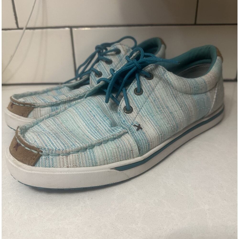 Twisted X Women's Hooey Loper turquoise sz 9.5 causal cute western cowgirl